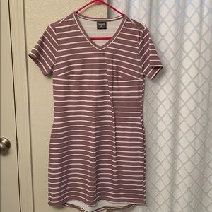 Striped t shirt dress